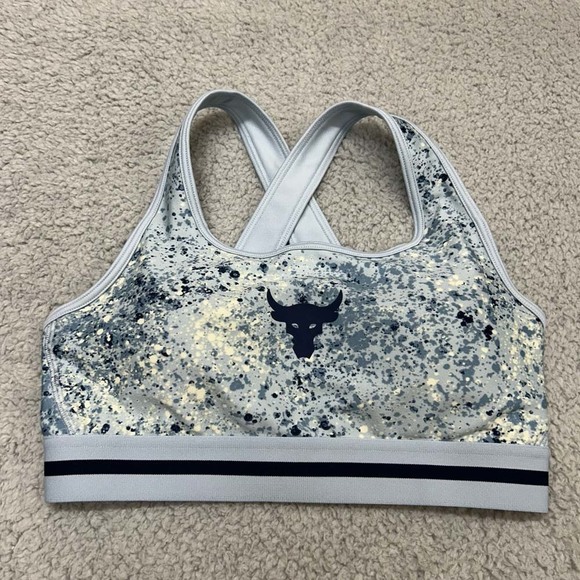Under Armour Bra Medium Sports Bra m Project Rock - Picture 1 of 9